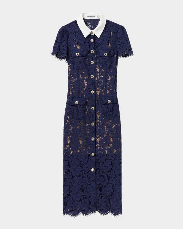 Floral Lace Midi Dress